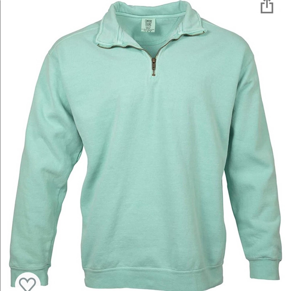 🔥NWOT Chalky mint comfort colors 1/4 zip 🔥